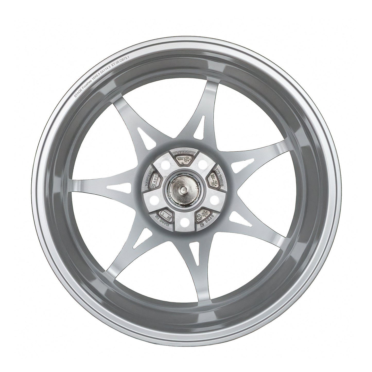 Foushee 18x8.5 +35mm 5x114.3 CB: 73.1 Color: Liquid Silver
