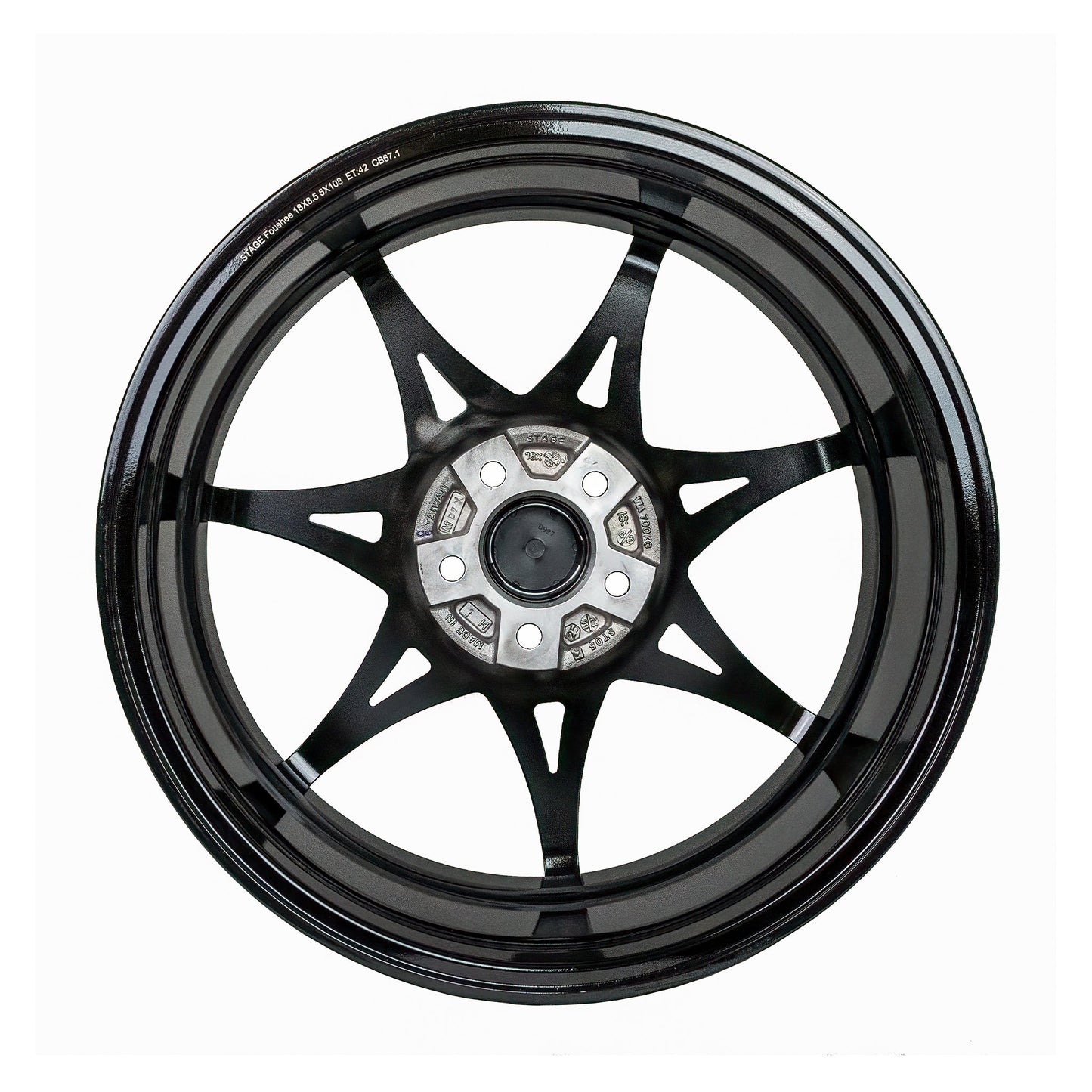 Foushee 18x8.5 +42mm 5x108 CB: 67.1 Color: Black