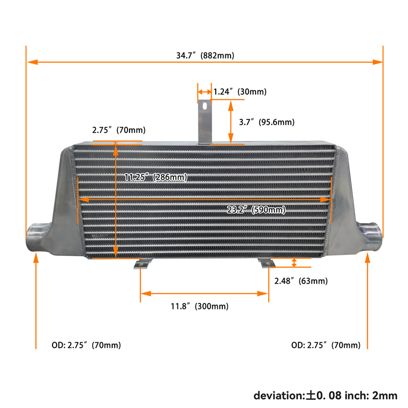 Front Mount Intercooler Kit for JZX100 Turbo