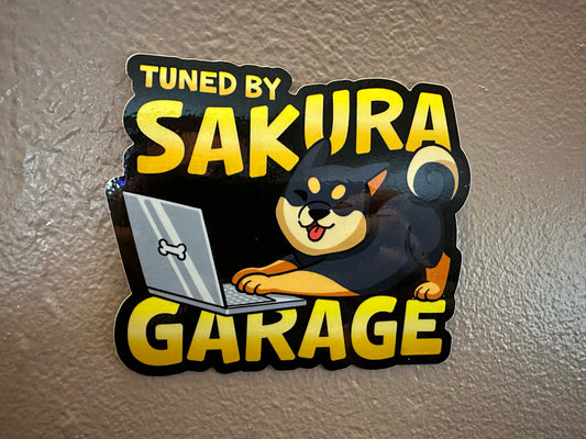 Tuned by Sakura Garage Sticker